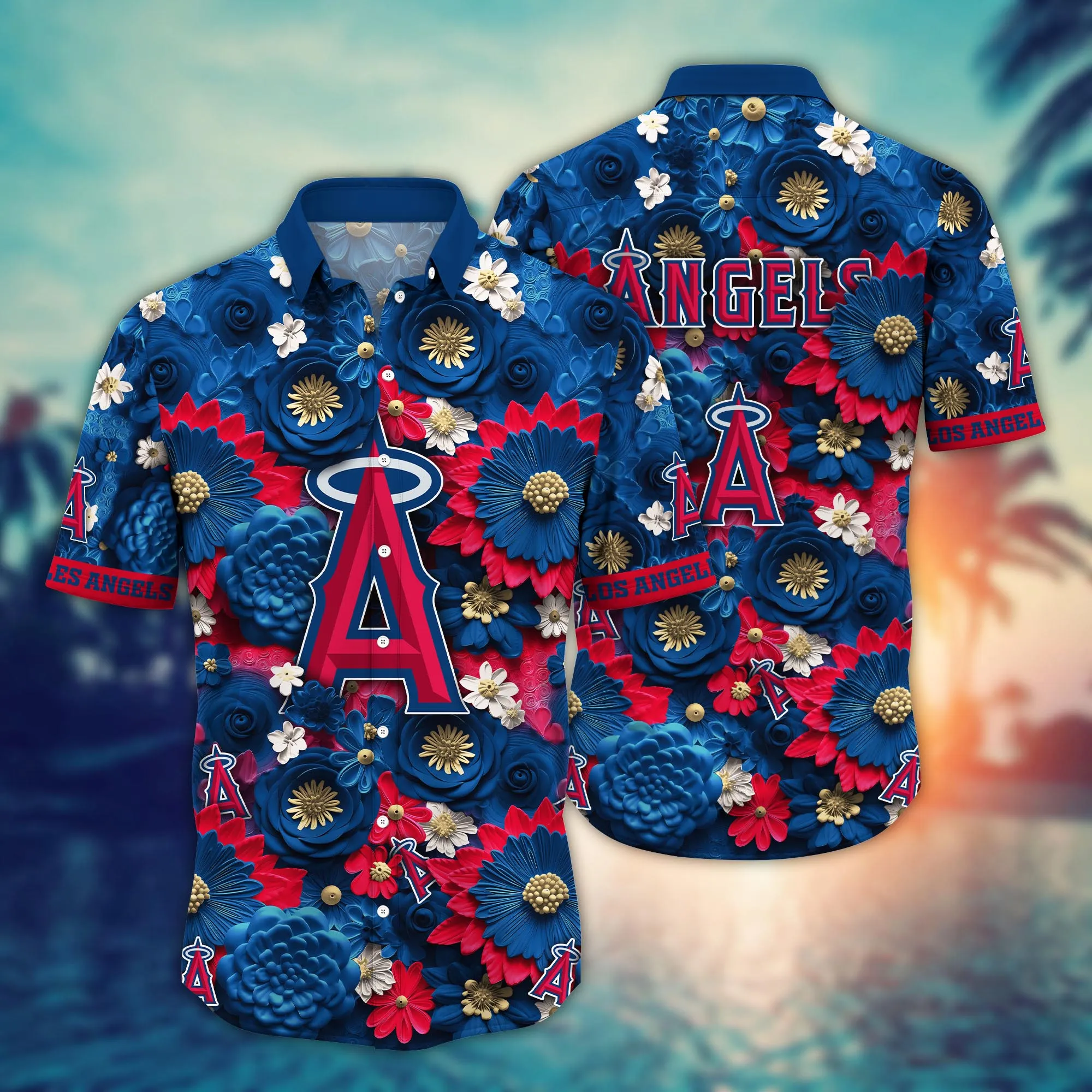 Los Angeles Angels MLB Hawaiian Shirt Trending For This Summer Customize Shirt Any Team