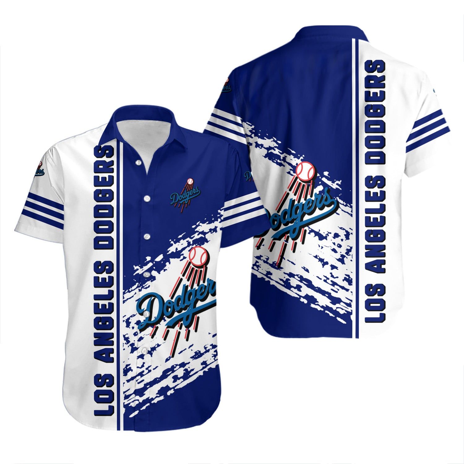 Los Angeles Dodgers Hawaiian Shirt Quarter Style MLB