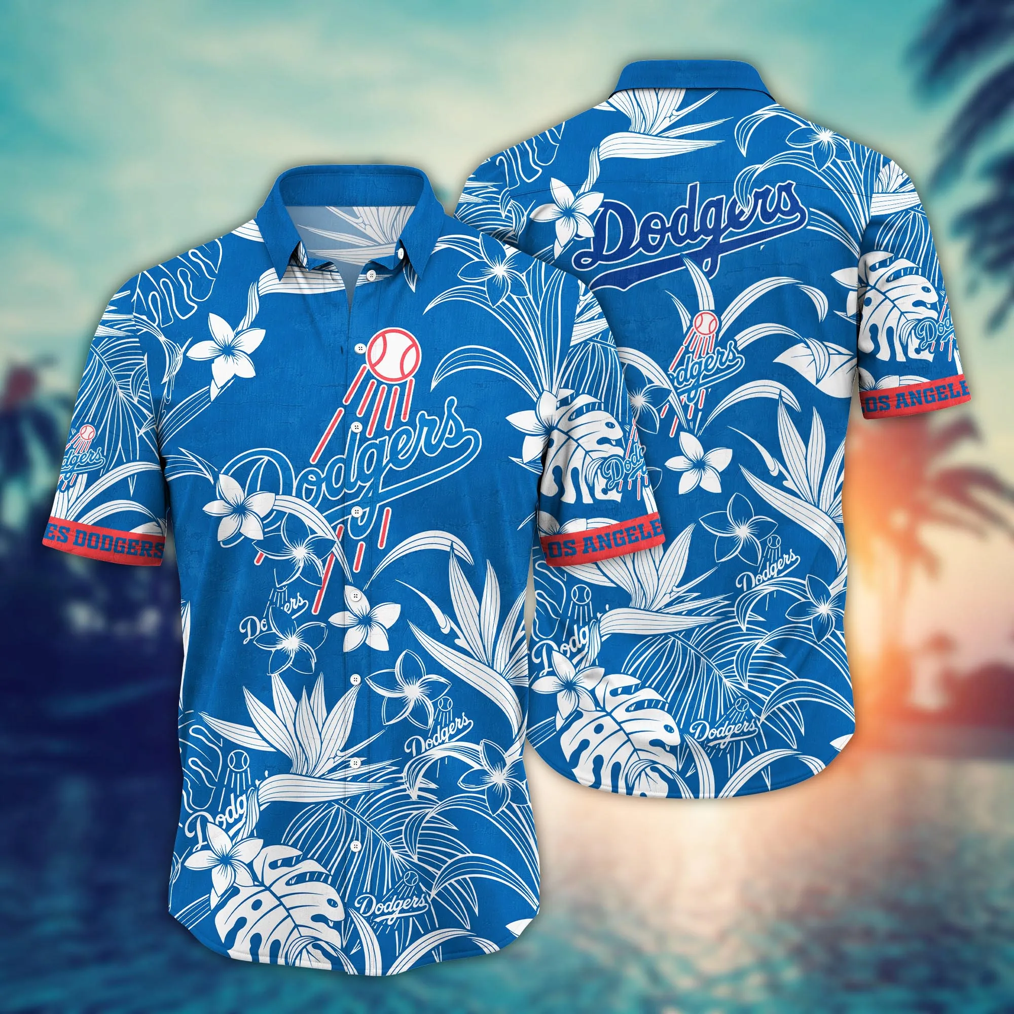 Los Angeles Dodgers MLB Hawaiian Shirt Bikinistime Aloha Shirt