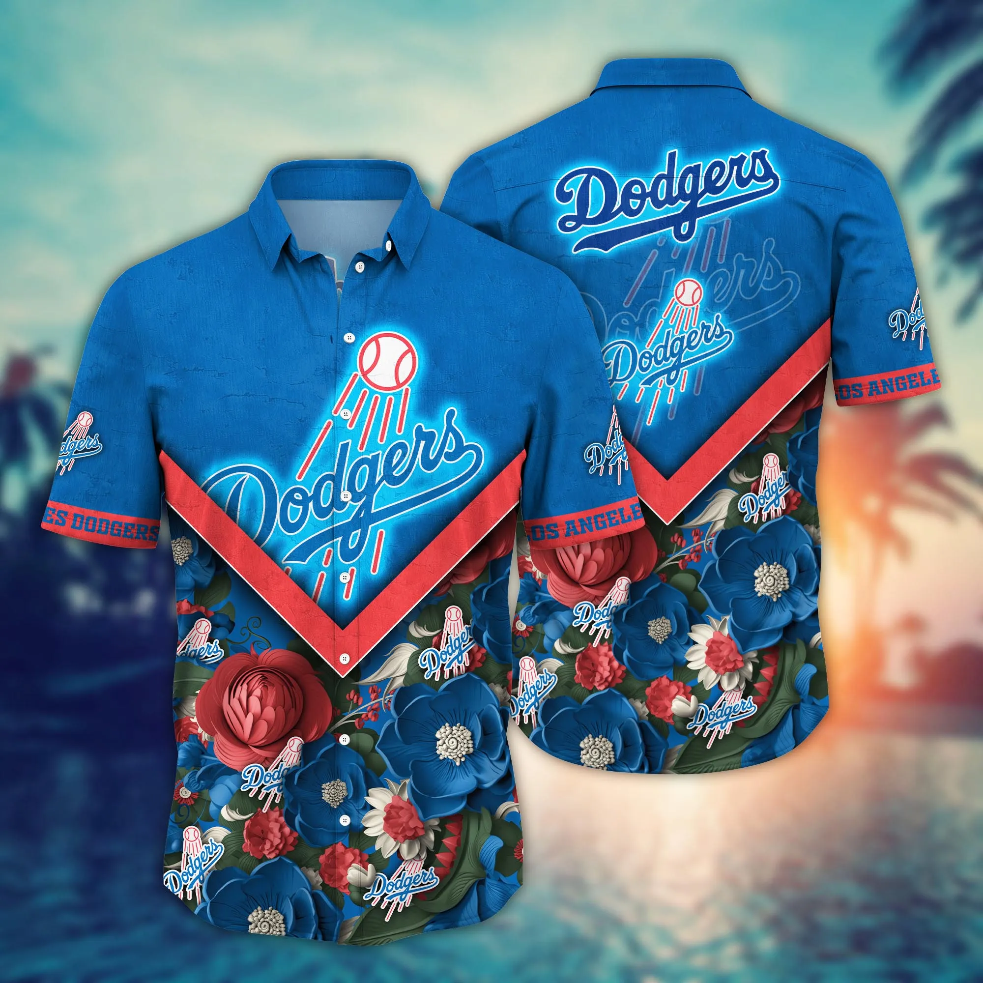 Los Angeles Dodgers MLB Hawaiian Shirt Custom Summer Nights Aloha Shirt