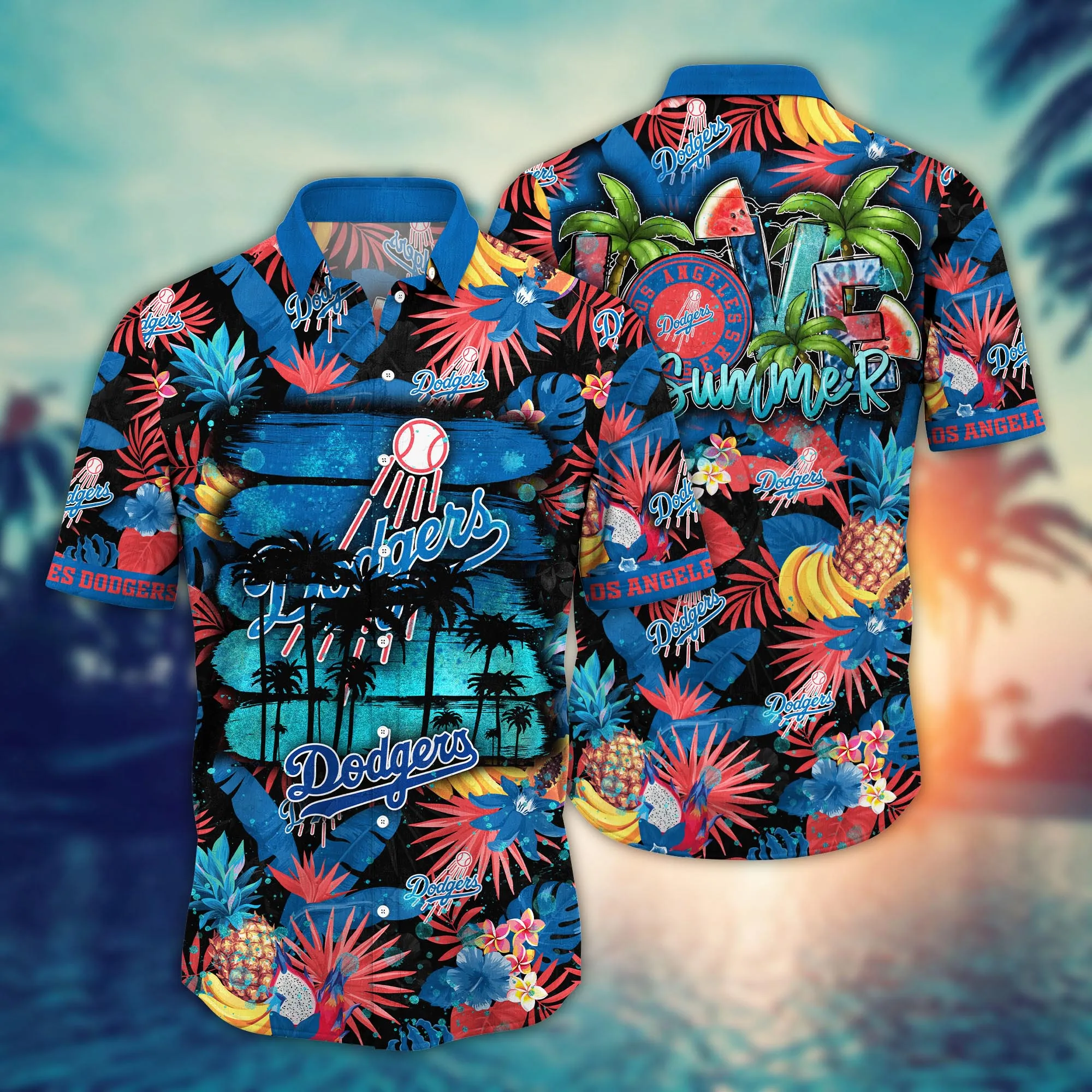 Los Angeles Dodgers MLB Hawaiian Shirt Lemonade Stands Aloha Shirt