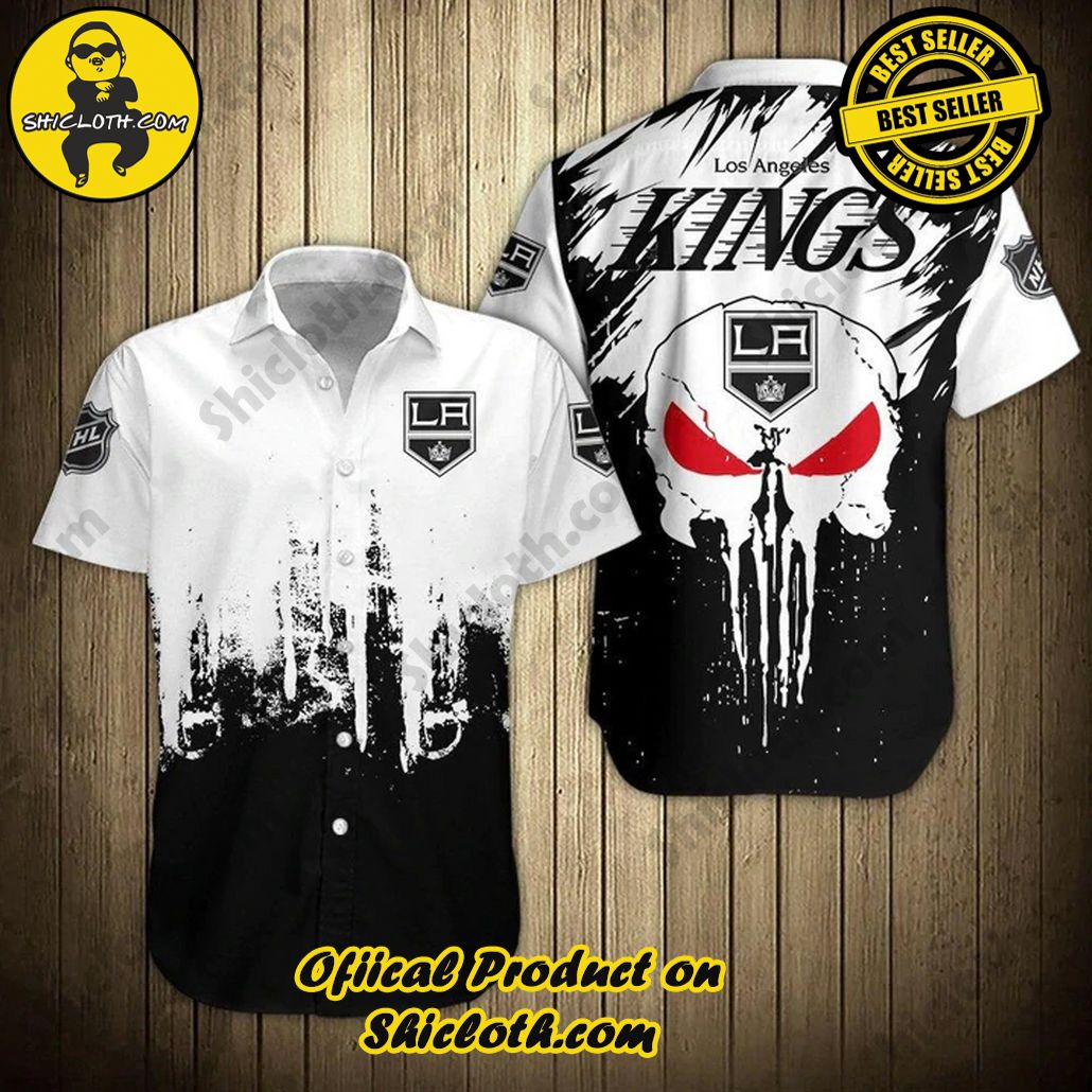 Los Angeles Kings Hawaii Shirt Skull NHL