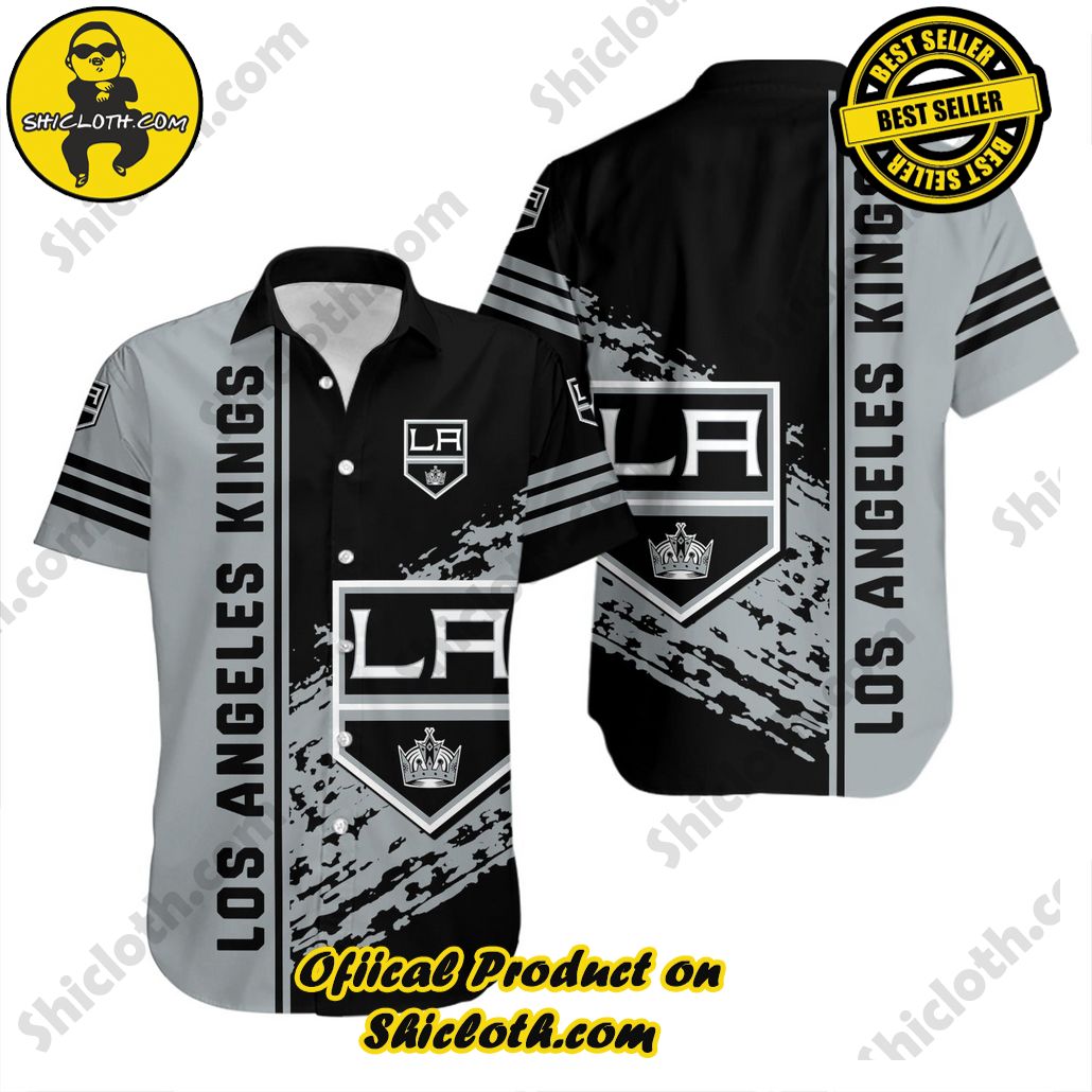 Los Angeles Kings Hawaiian Shirt Quarter Style NHL