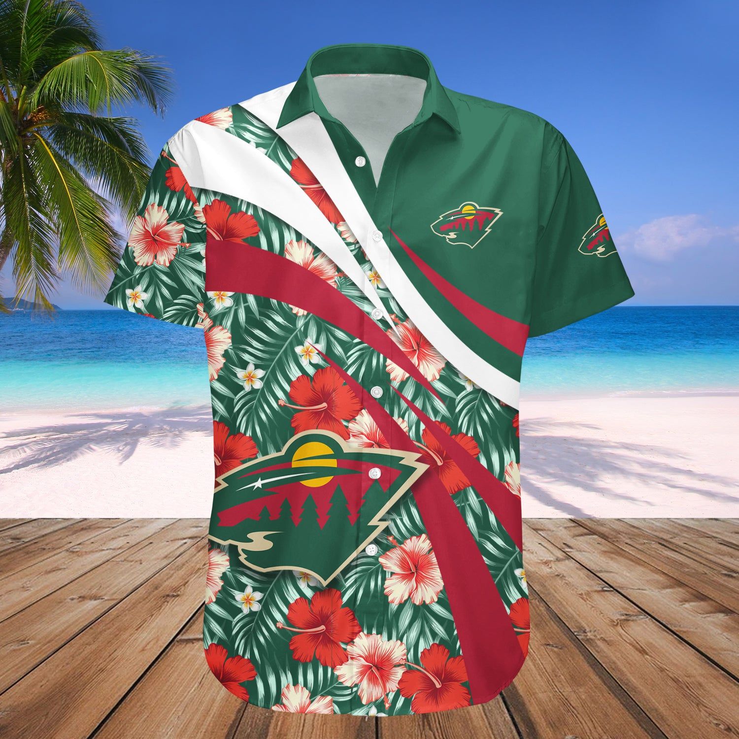 Minnesota Wild Hawaii Shirt Hibiscus Sport Style NHL