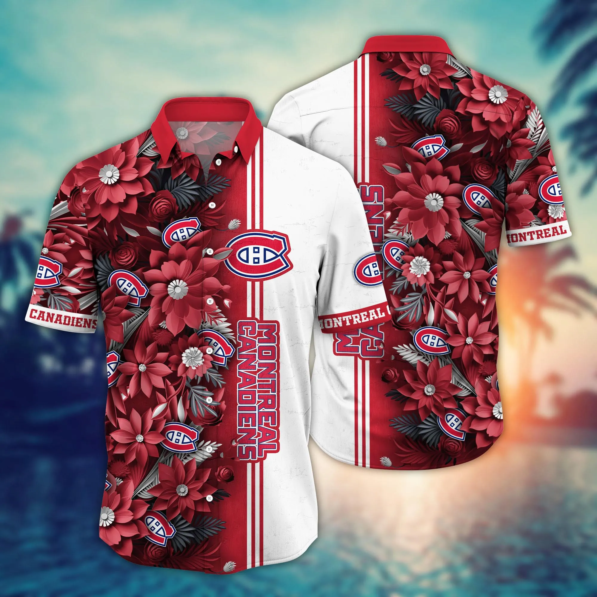 Montreal Canadiens NHL Hawaiian Shirt Custom Festivals Aloha Shirt