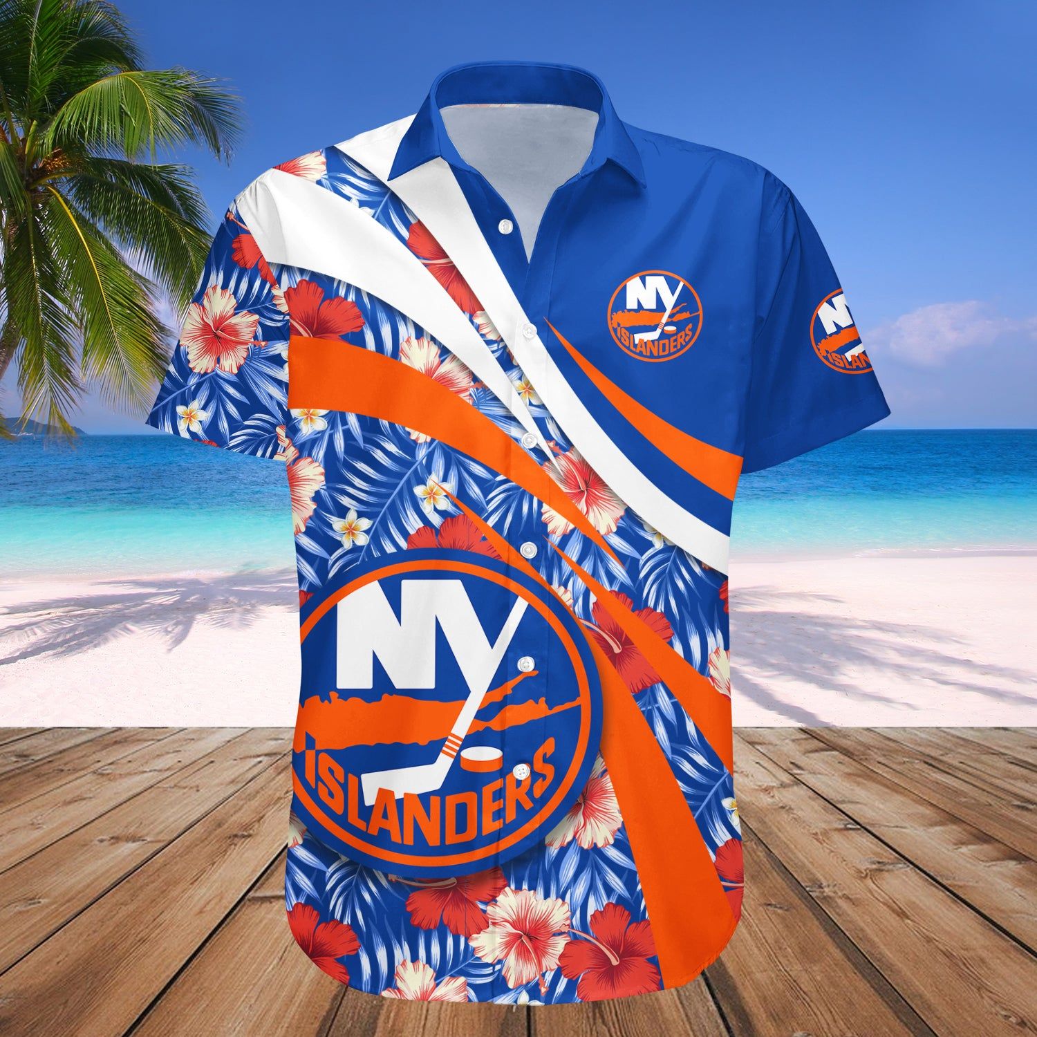 New York Islanders Hawaii Shirt Hibiscus Sport Style NHL