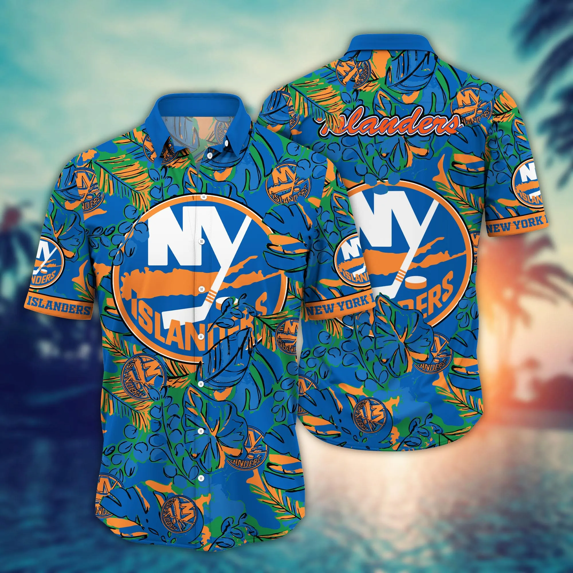 New York Islanders NHL Hawaiian Shirt Ocean Waves Aloha Shirt