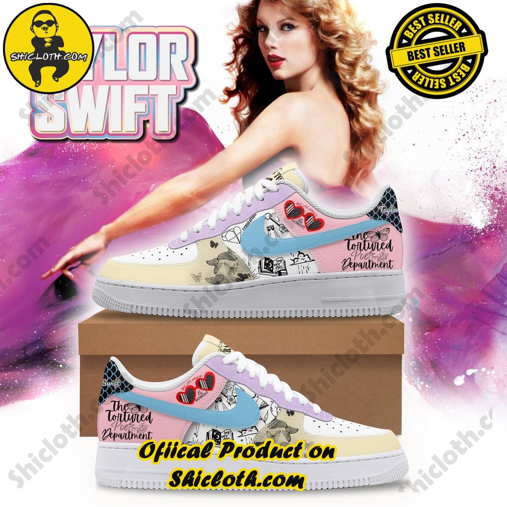 Taylor Swift The Tortured Poets Department Premium Air Force 1 Sneaker