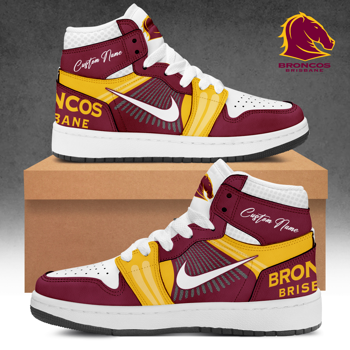 Brisbane Broncos Air Jordan High Top