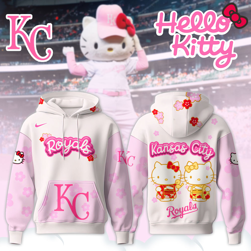 Kansas City Royals Hello Kitty Happy Girls Day Baseball Jersey and Hoodie