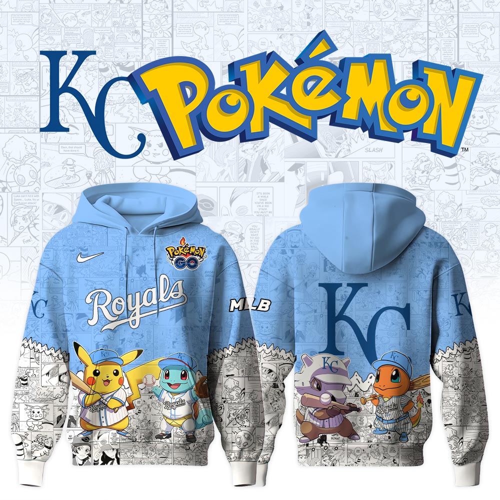 Kansas City Royals Pokemon Baseball Hoodie