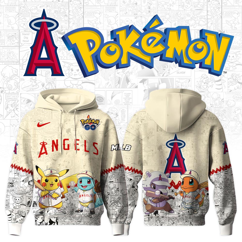 Los Angeles Angels Pokemon Baseball Hoodie