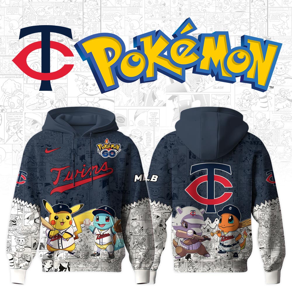 Minnesota Twins Pokemon Baseball Hoodie