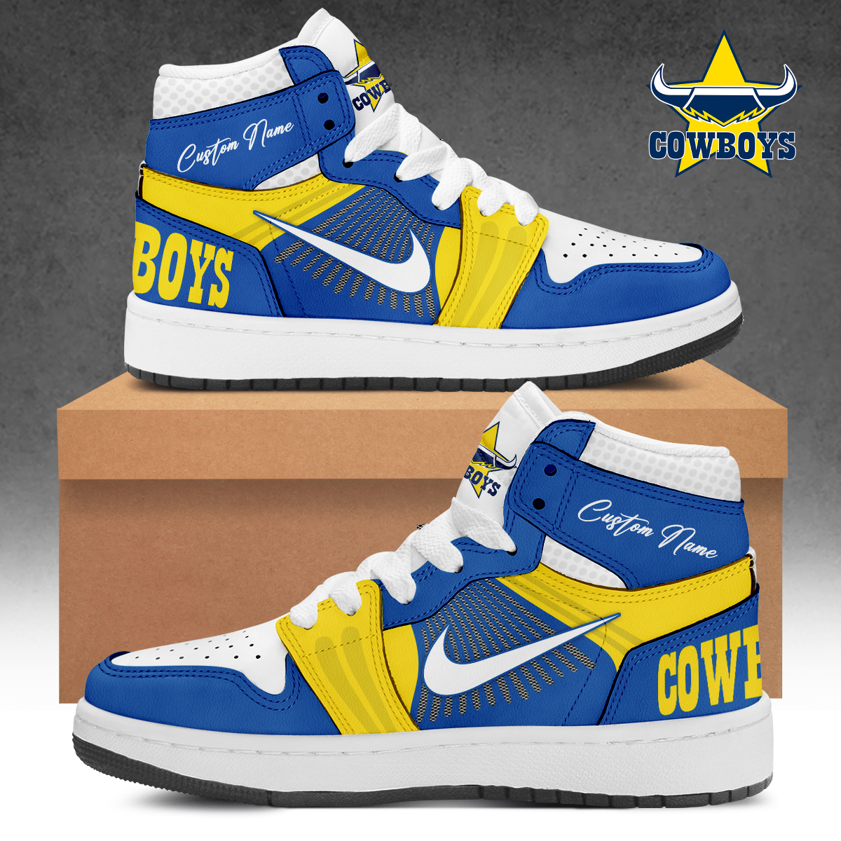 North Queensland Cowboys Air Jordan High Top