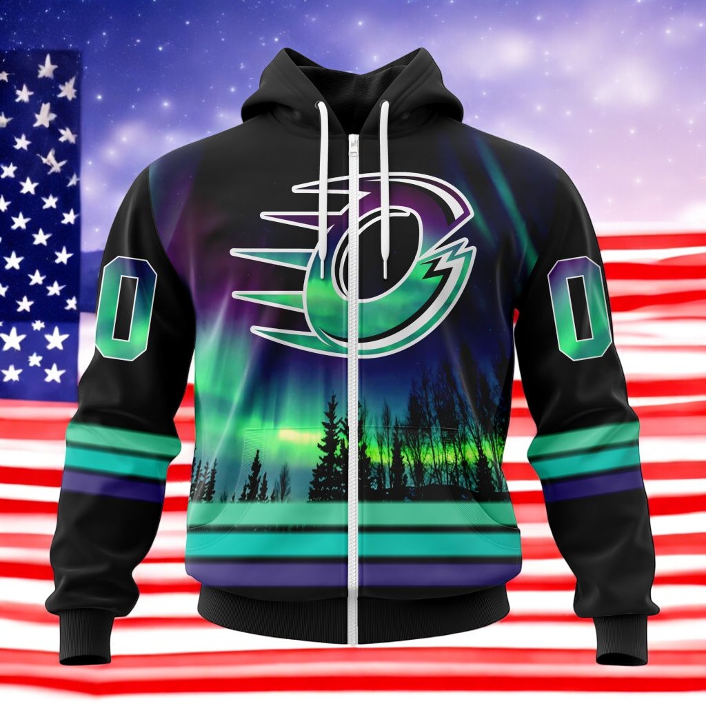 PWHL Ottawa Charge With Northern Lights Hoodie