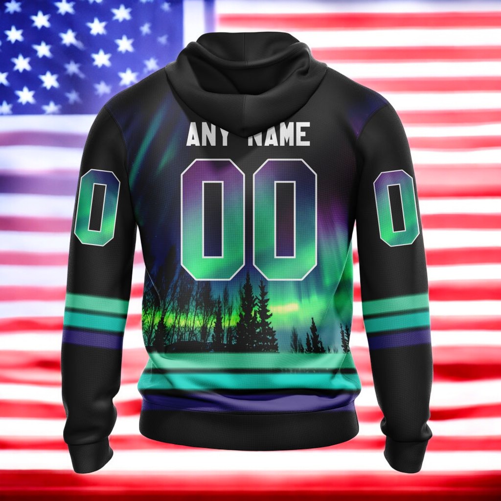 Alternative view of PWHL Toronto Sceptres With Northern Lights Hoodie