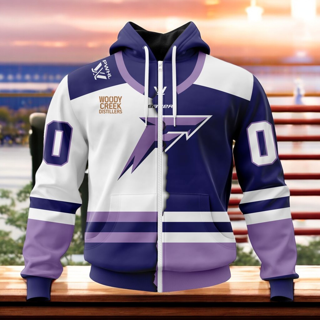 Personalized PWHL Minnesota Frost Home Mix Away Hoodie