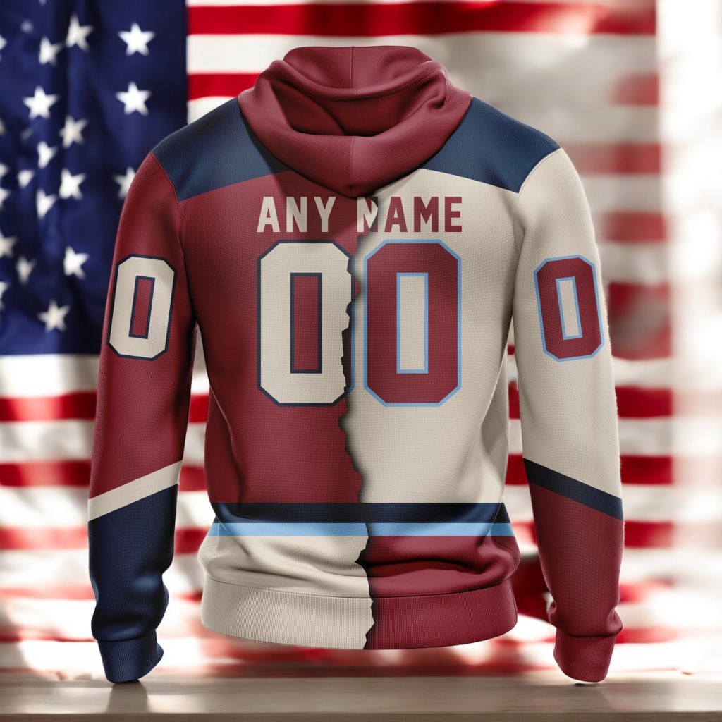 Alternative view of Personalized PWHL Montreal Victoire Home Mix Away Hoodie