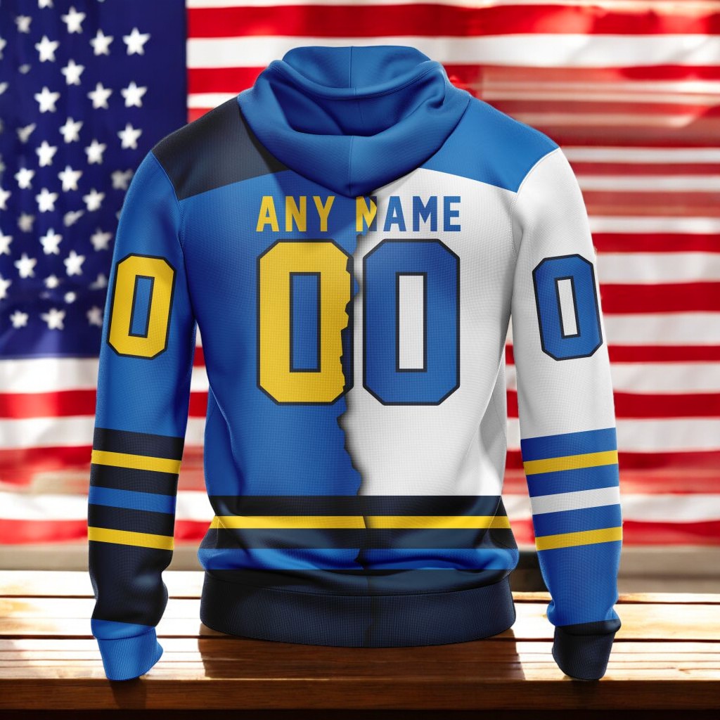 Alternative view of Personalized PWHL Toronto Sceptres Home Mix Away Hoodie