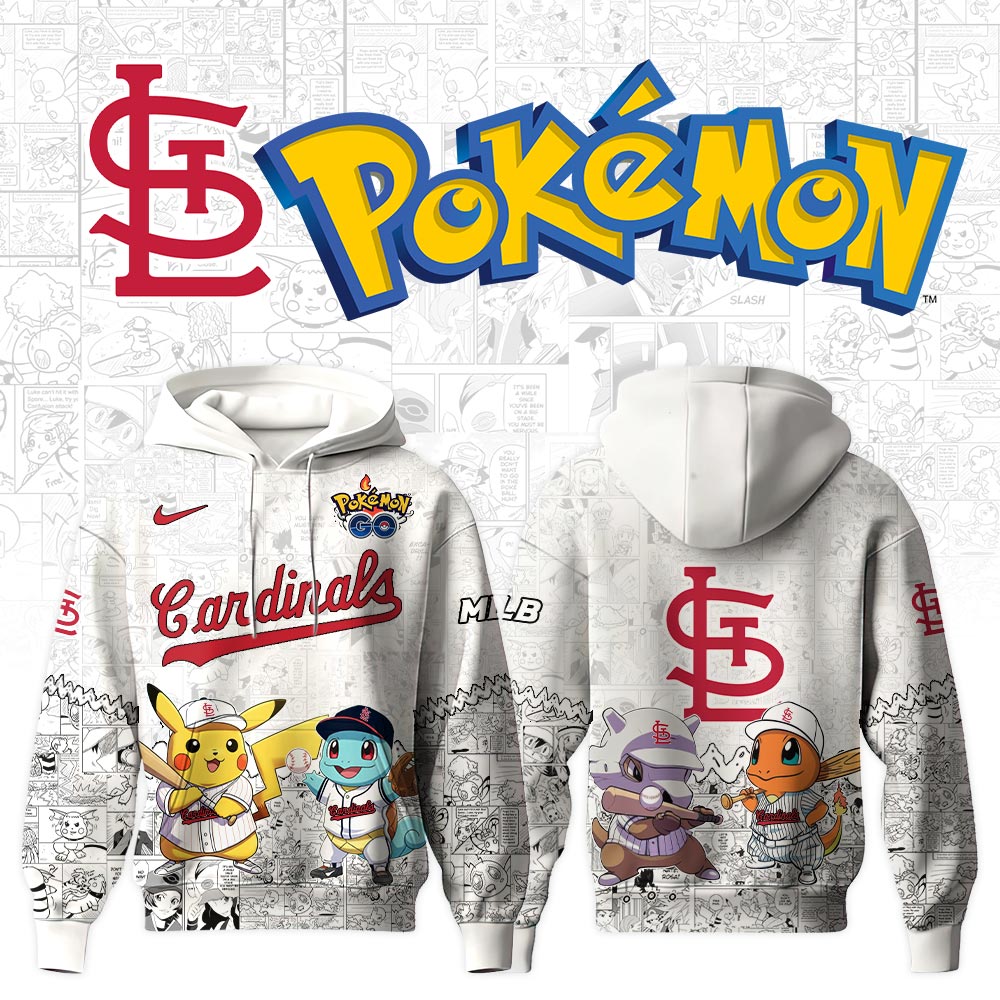 St.Louis Cardinals Pokemon Baseball Hoodie