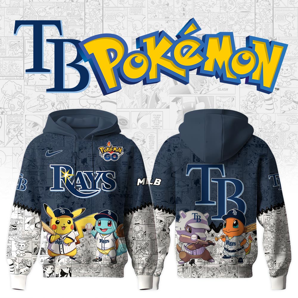 Tampa Bay Rays Pokemon Baseball Hoodie