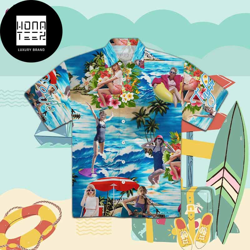 Taylor Swift On The Beach Trendy Hawaiian Shirt