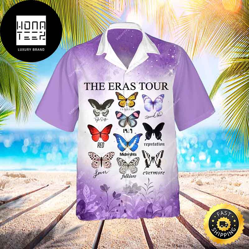 Taylor Swift The Eras Tour Lavender Color Trendy Hawaiian Shirt