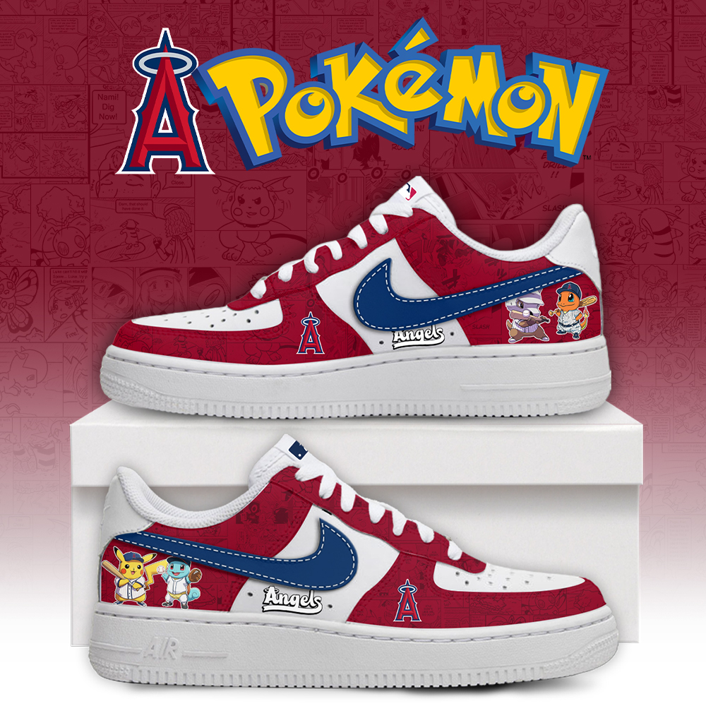 Los Angeles Angels Pokemon Go Nike Air Force 1 Shoes