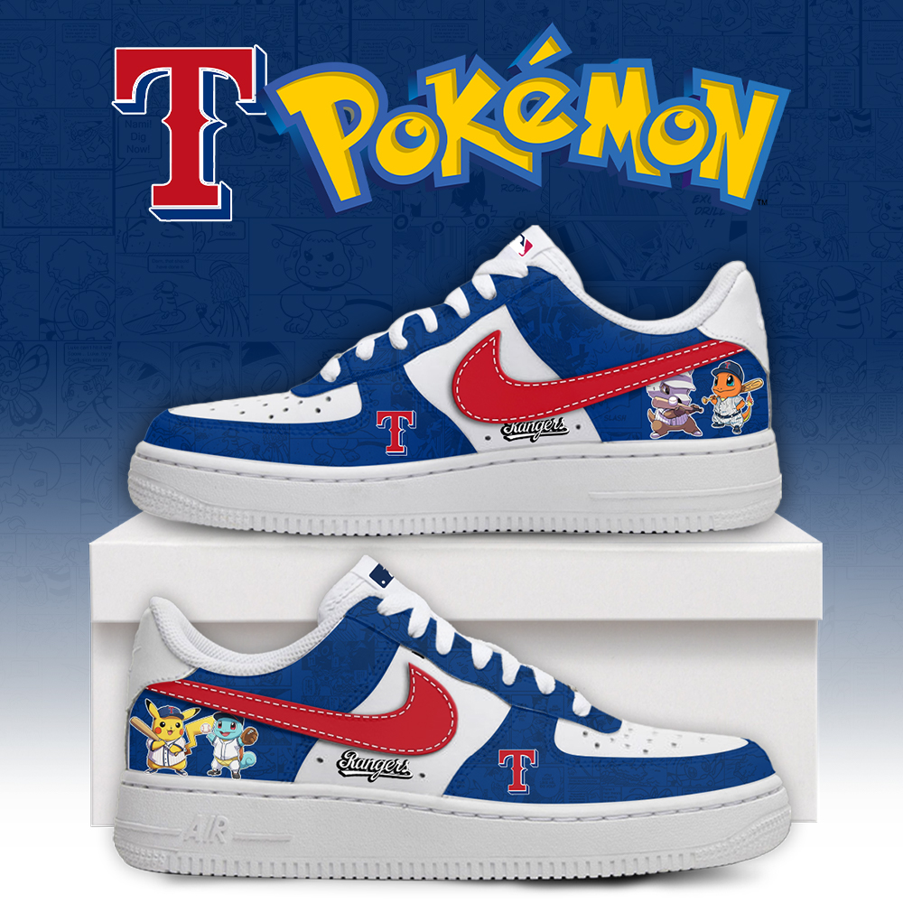 Texas Rangers Pokemon Go Nike Air Force 1 Shoes