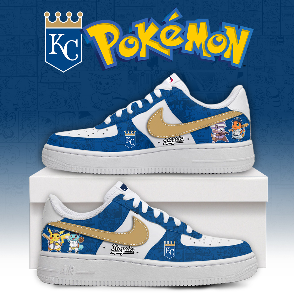 Kansas City Royals Pokemon Go Nike Air Force 1 Shoes