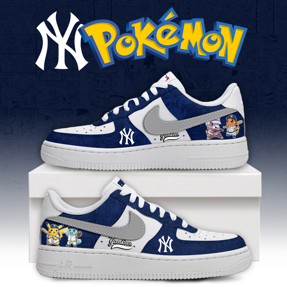 New York Yankees Pokemon Go Nike Air Force 1 Shoes