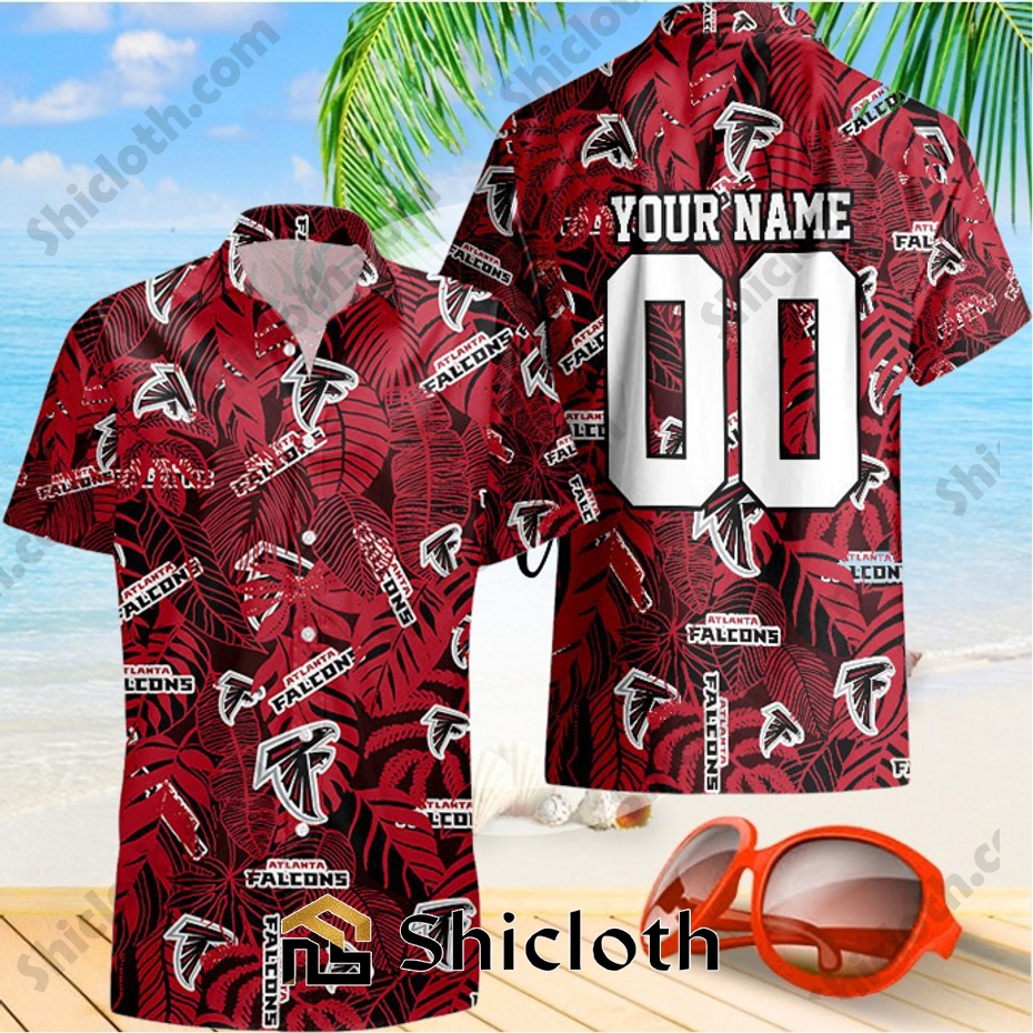 Atlanta Falcons Custom Name And Number NFL New Summer Hawaiian Pattern Shirt