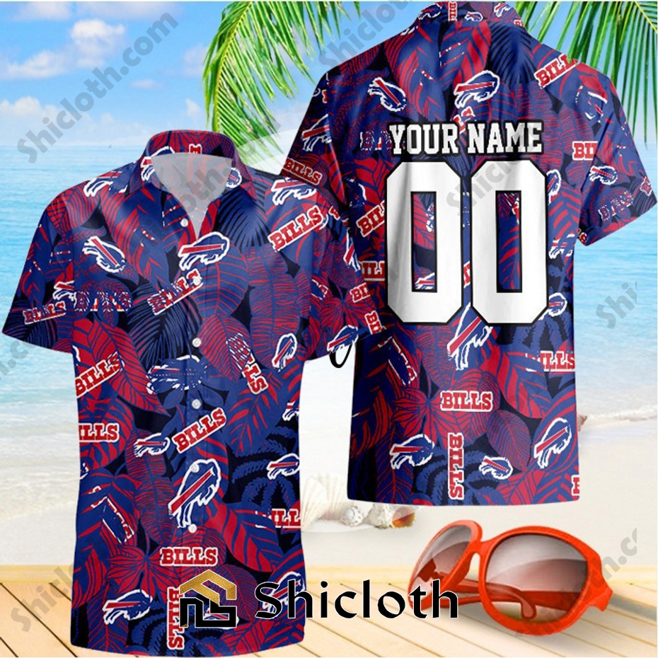 Buffalo Bills Custom Name And Number NFL New Summer Hawaiian Pattern Shirt