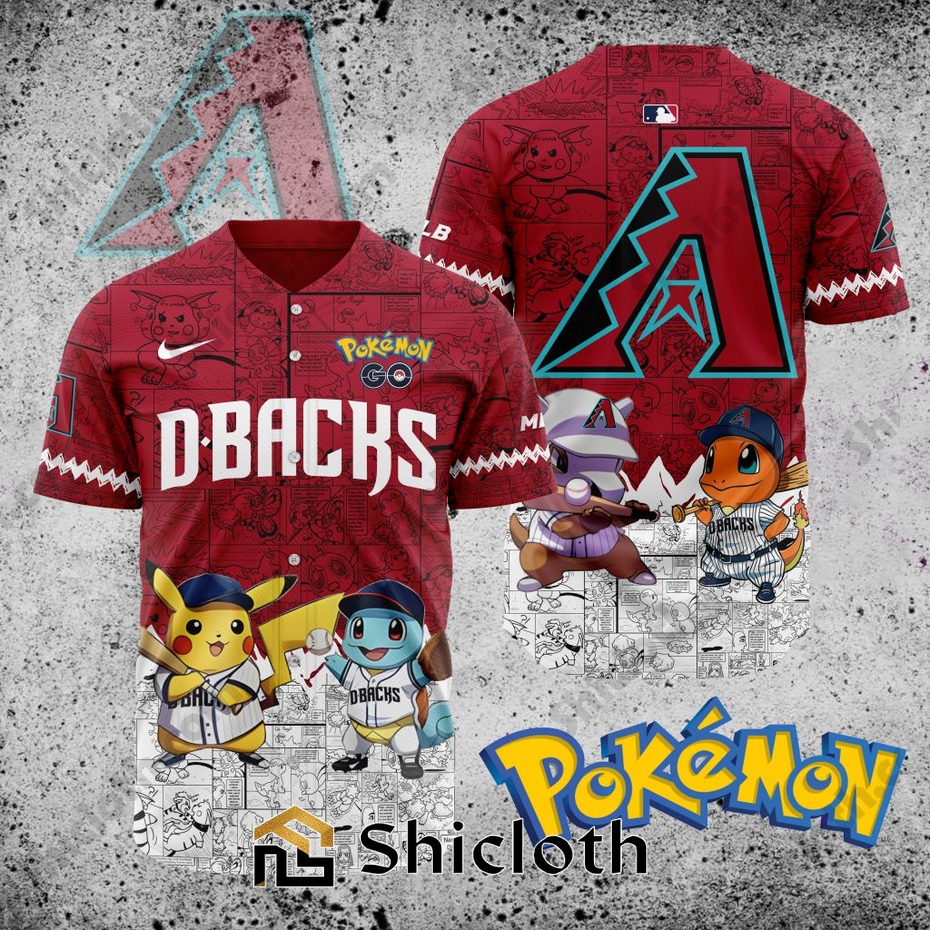 MLB Arizona Diamondbacks X Pokemon Jersey