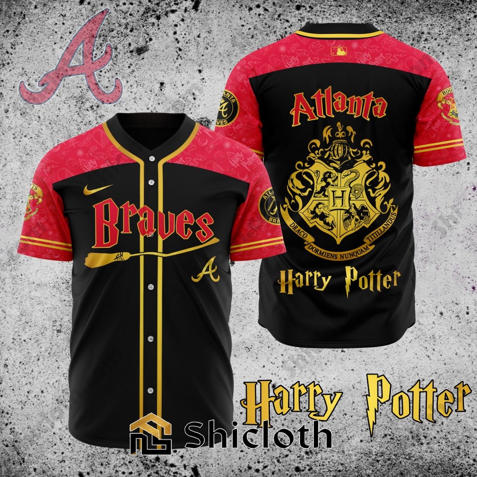 MLB Atlanta Braves X Harry Potter Baseball Jersey