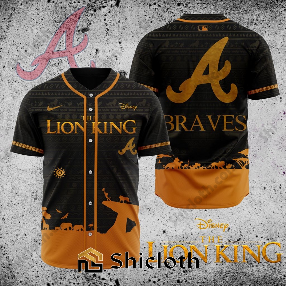 MLB Atlanta Braves X The Lion King Baseball Jersey