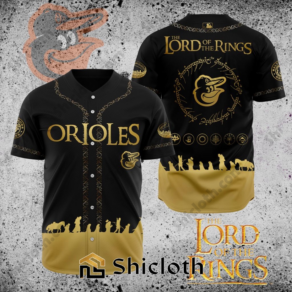 MLB Baltimore Orioles X The Lord Of The Rings Baseball Jersey