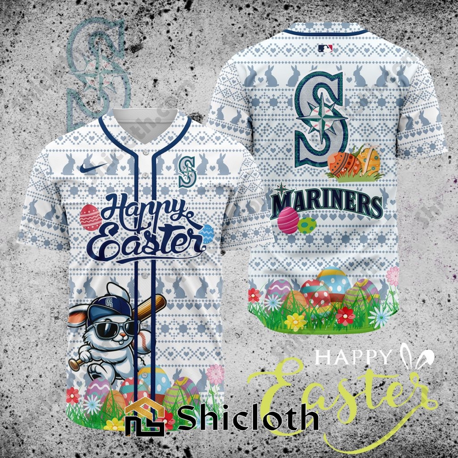 MLB Seattle Mariners Happy Easter Baseball Jersey
