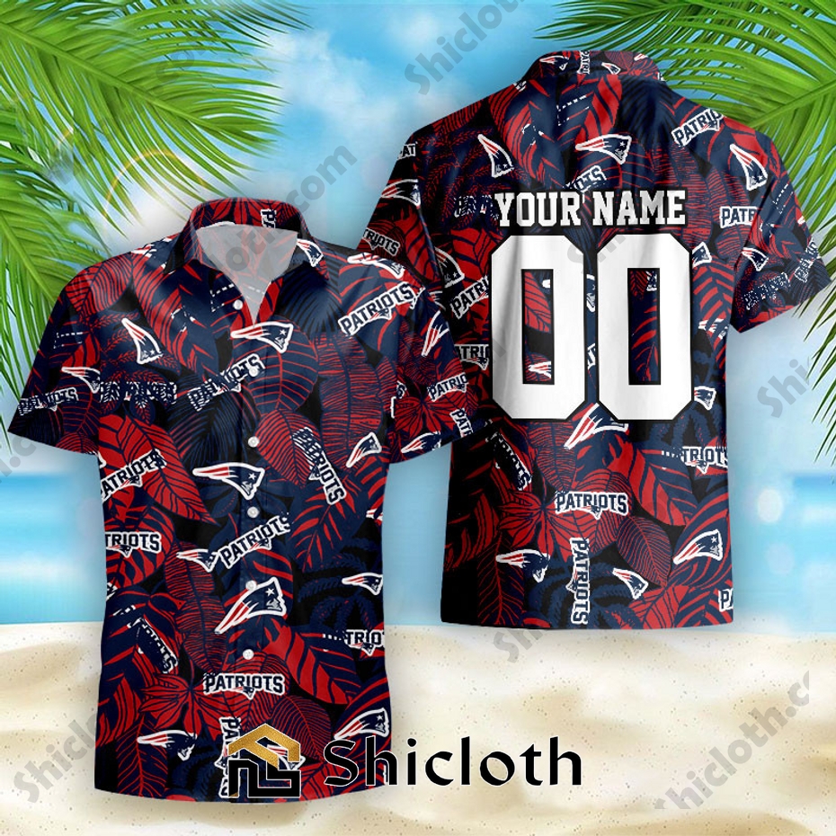 New England Patriots Custom Name And Number NFL New Summer Hawaiian Pattern Shirt
