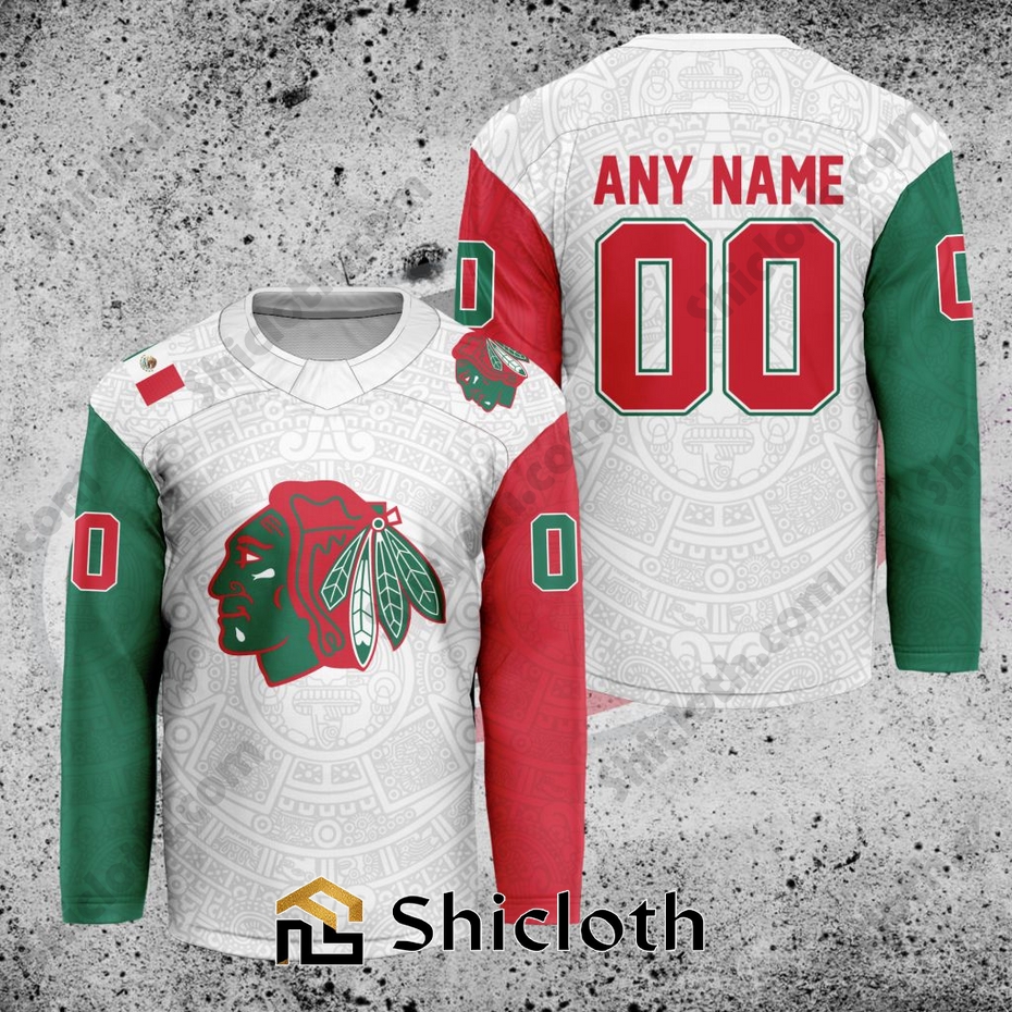 NHL Chicago Blackhawks Mexican Heritage Hockey Jersey