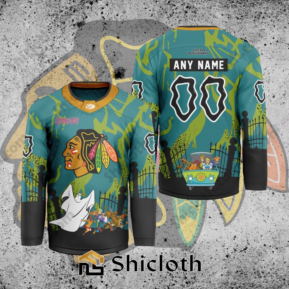 NHL Chicago Blackhawks Scooby-Doo Hockey Jersey