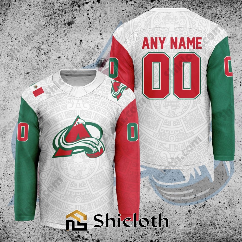 NHL Colorado Avalanche Mexican Heritage Hockey Jersey