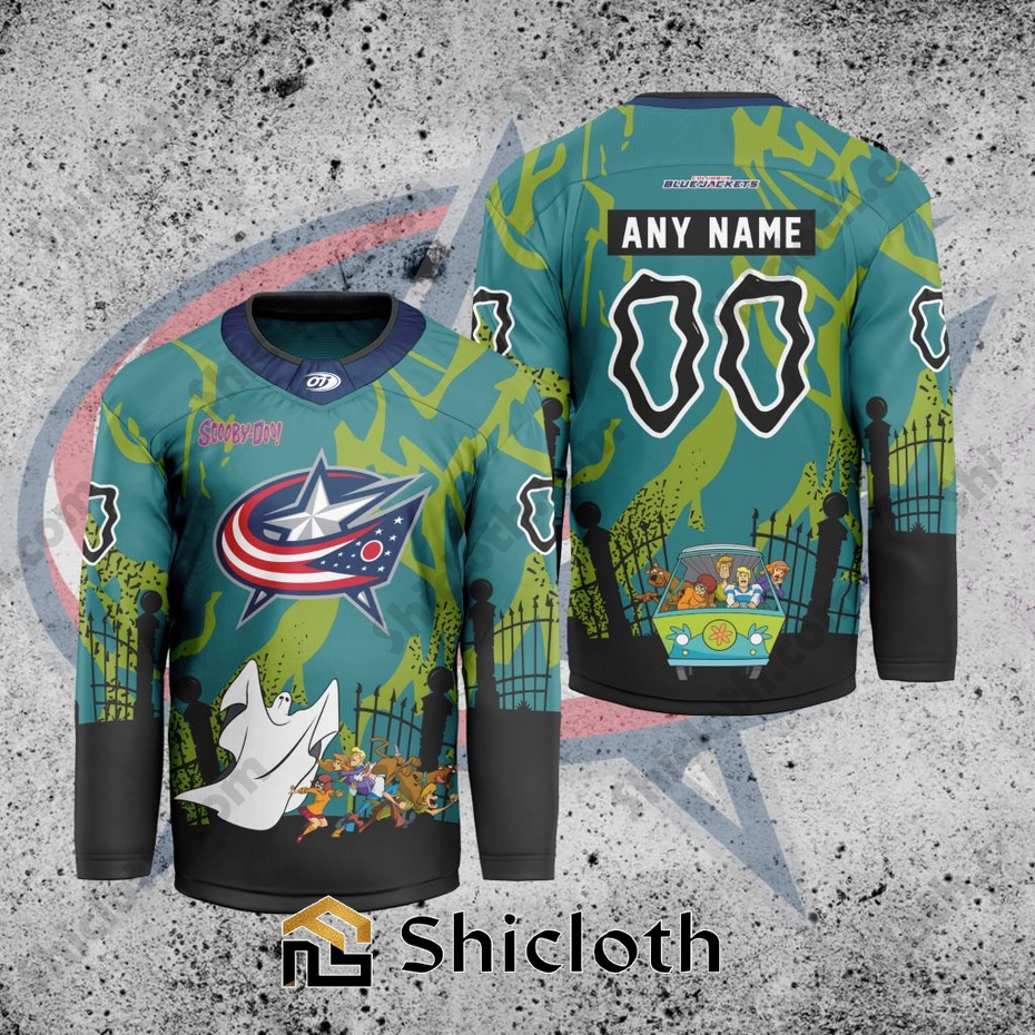 NHL Columbus Blue Jackets Scooby-Doo Hockey Jersey