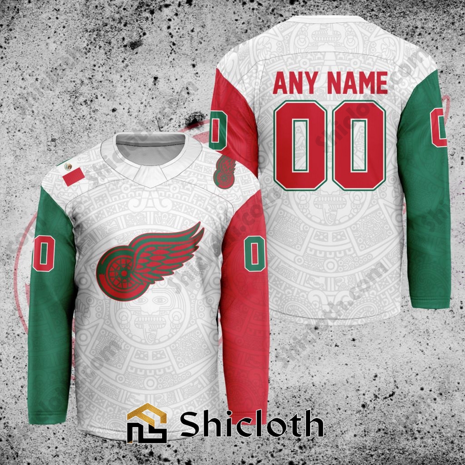 NHL Detroit Red Wings Mexican Heritage Hockey Jersey