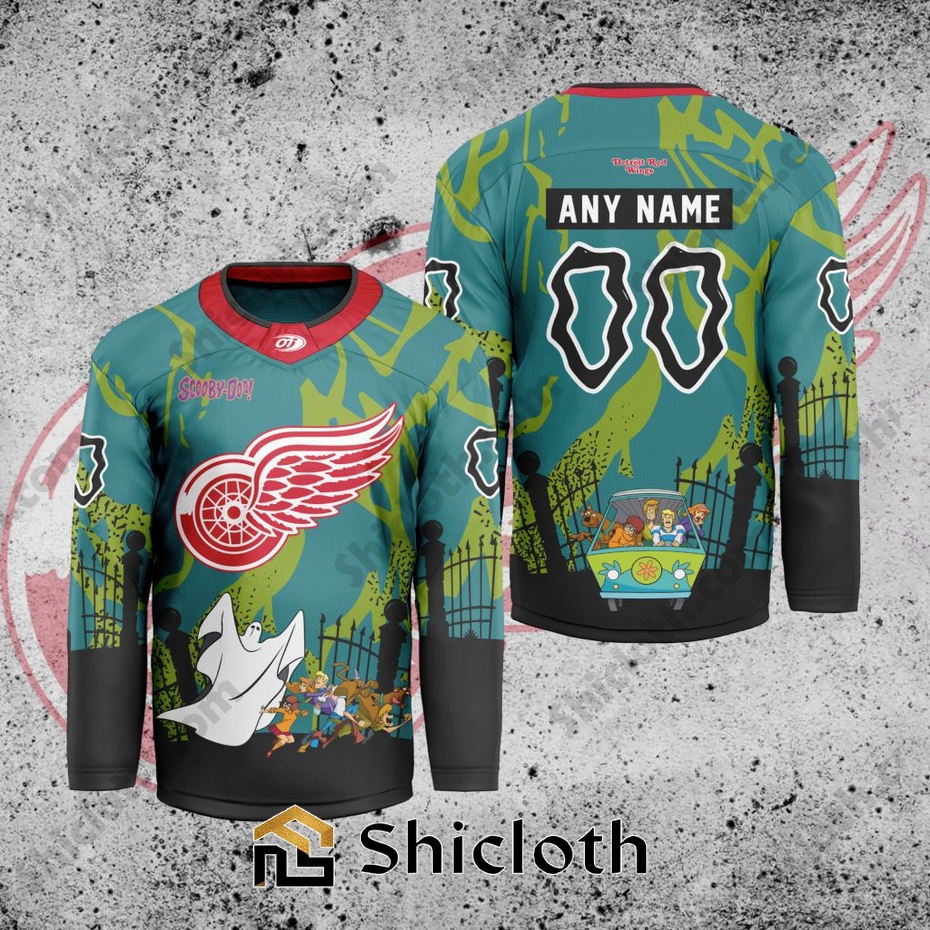 NHL Detroit Red Wings Scooby-Doo Hockey Jersey