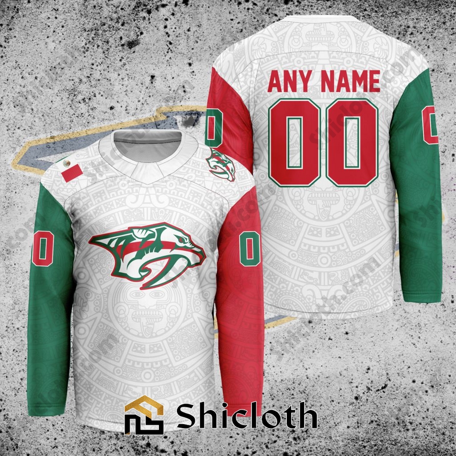 NHL Nashville Predators Mexican Heritage Hockey Jersey