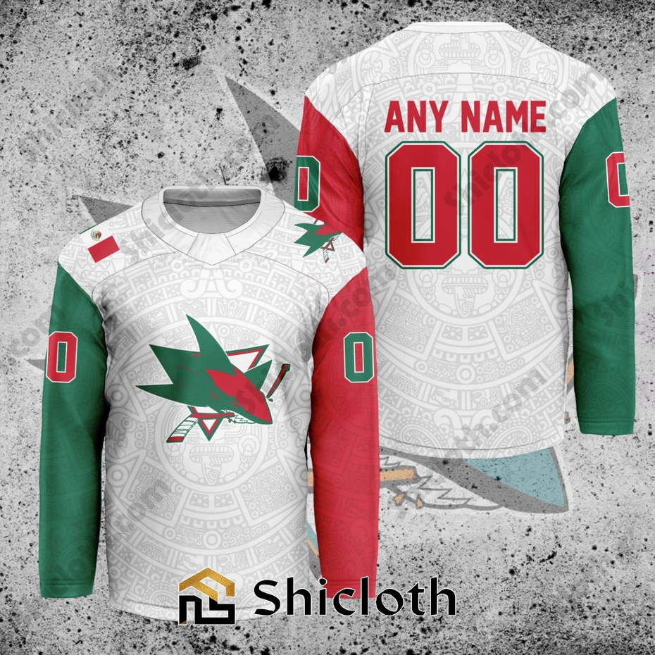NHL San Jose Sharks Mexican Heritage Hockey Jersey