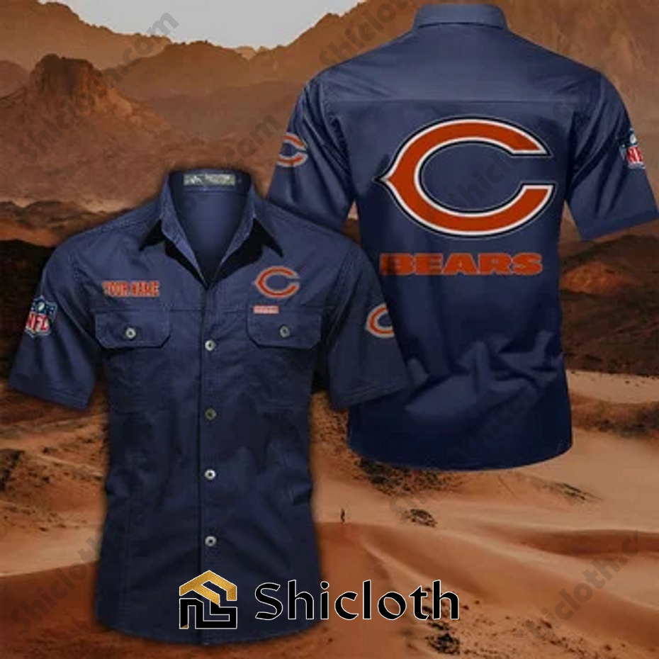 Personalized name Chicago Bears Cargo Shirt