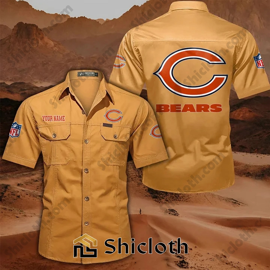 Alternative view of Personalized name Chicago Bears Cargo Shirt