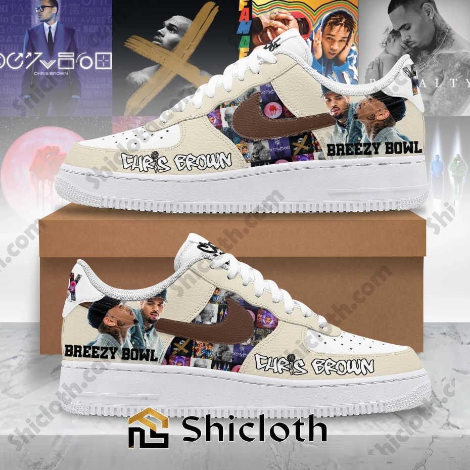 Chris Brown Breezy Bowl Nike AF1 Shoes